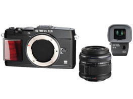 OLYMPUS PEN E-P5 14-42mm �����Y�L�b�g �v���~�A�����f�� [�u���b�N] �̐��i�摜