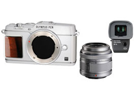 OLYMPUS PEN E-P5 14-42mm �����Y�L�b�g �v���~�A�����f�� [�z���C�g] �̐��i�摜