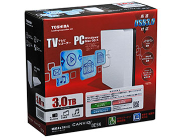 CANVIO DESK HD-EB30TW [�z���C�g&�u���b�N]