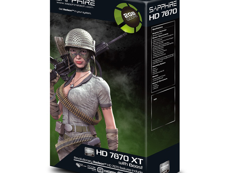 SAPPHIRE HD 7870 2GB GDDR5 XT WITH BOOST [PCIExp 2GB]