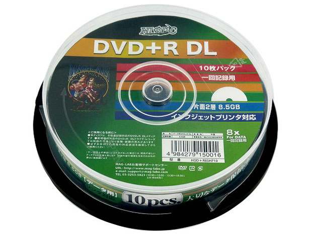 HDD+R85HP10 [DVD+R DL 8�{�� 10���g] �̐��i�摜