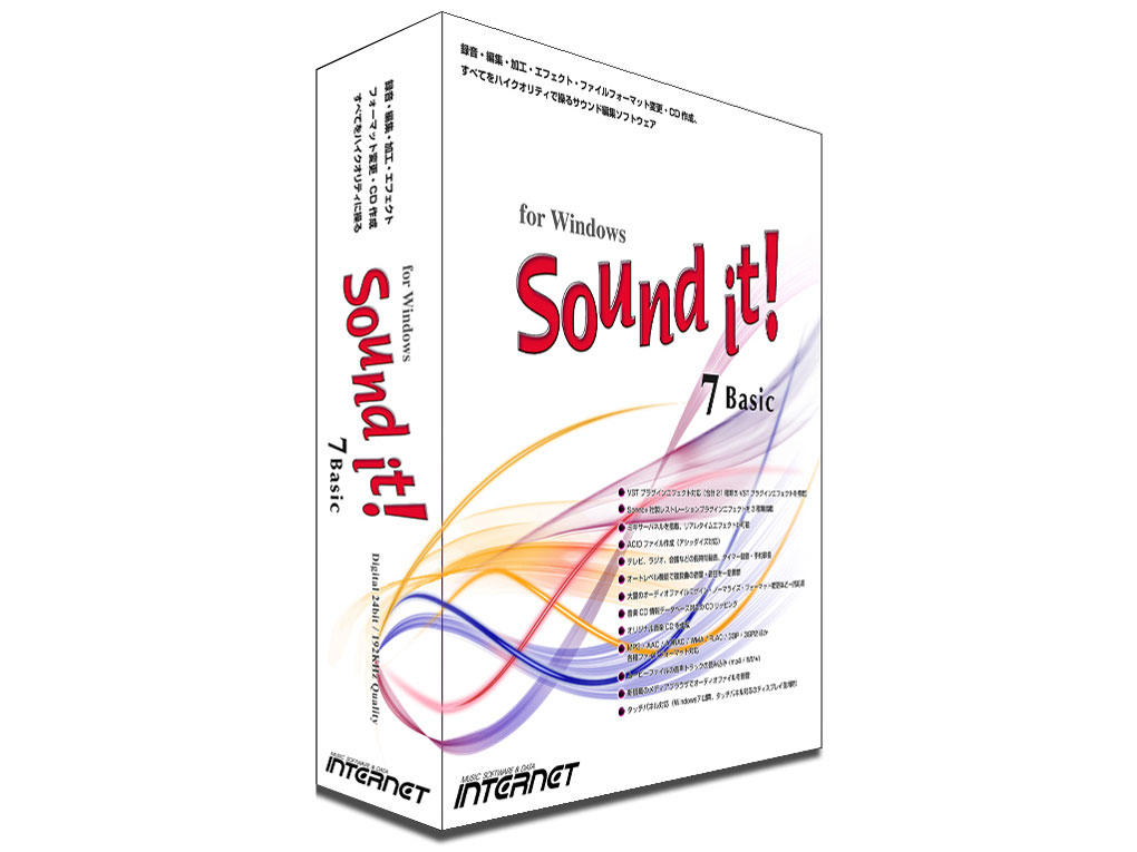 Sound it! 7 Basic for Windows �̐��i�摜