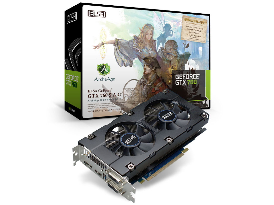 ELSA GeForce GTX 760 2GB [PCIExp 2GB] �̐��i�摜