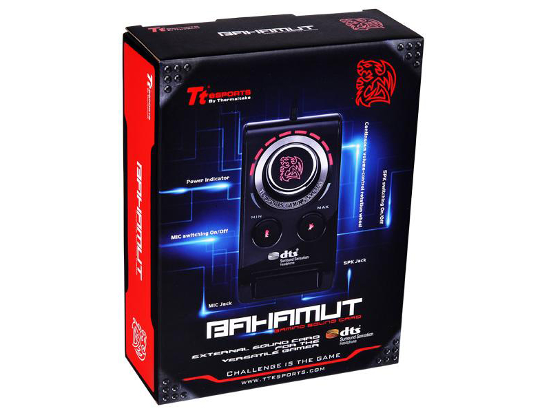 Tt eSPORTS BAHAMUT external sound card EAC-UA1001 [�u���b�N]
