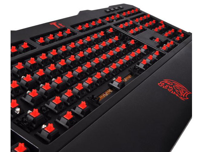 Tt eSPORTS MEKA G-UNIT Blue switch illumination KB-MGU006USB06 [�u���b�N]