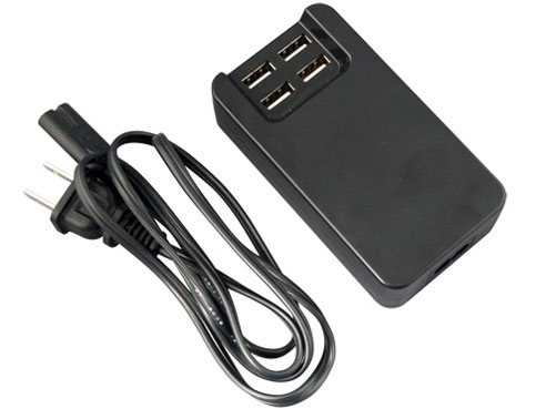 4PORT USB AC Adaptor BS-USBAC4PORT/BK [�u���b�N] �̐��i�摜