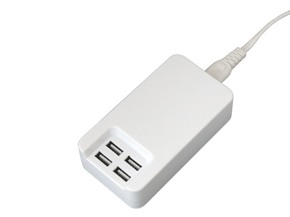 4PORT USB AC Adaptor BS-USBAC4PORT/WH [�z���C�g]
