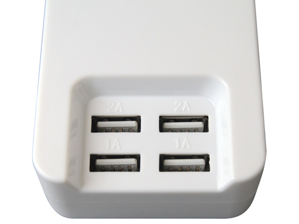 4PORT USB AC Adaptor BS-USBAC4PORT/WH [�z���C�g]
