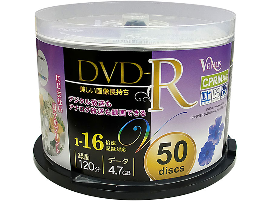 CV16X50PW [DVD-R 16�{�� 50���g] �̐��i�摜