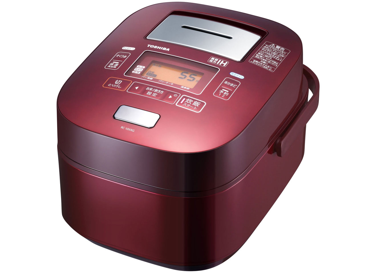 東芝 真空IHジャー炊飯器レッド 真空かまど炊きRC-10VRH-R 東芝 真空IH保温釜 RC-10VRH(R) [グランレッド] 価格比較 - 価格.com