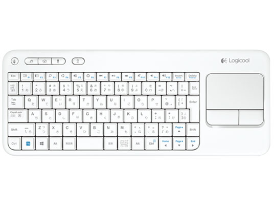 Wireless Touch Keyboard k400r K400rWH [�z���C�g] �̐��i�摜
