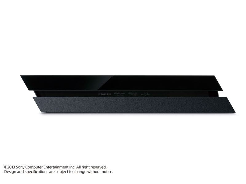『本体 縦置き 正面』 プレイステーション4 HDD 500GB First Limited Pack with PlayStation Camera ジェット・ブラック CUHJ-10001 の製品画像