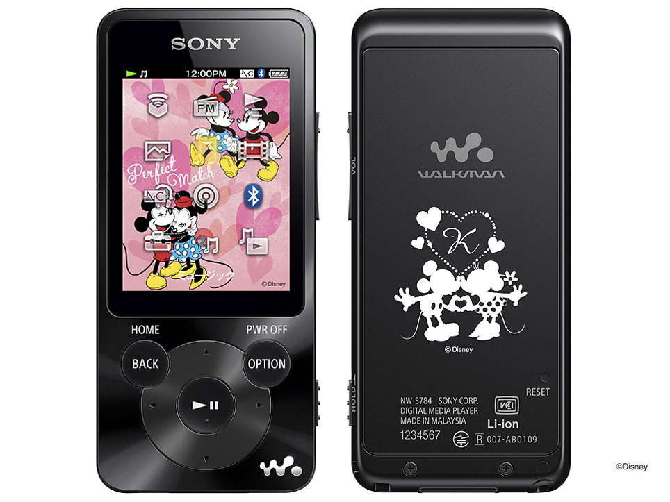 NW-S784K/INITIAL �L�����N�^�[�V���G�b�g���󃂃f�� [8GB �u���b�N]