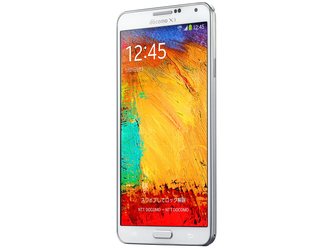 価格.com - 『本体 正面 斜め』 GALAXY Note 3 SC-01F docomo [Classic White] の製品画像