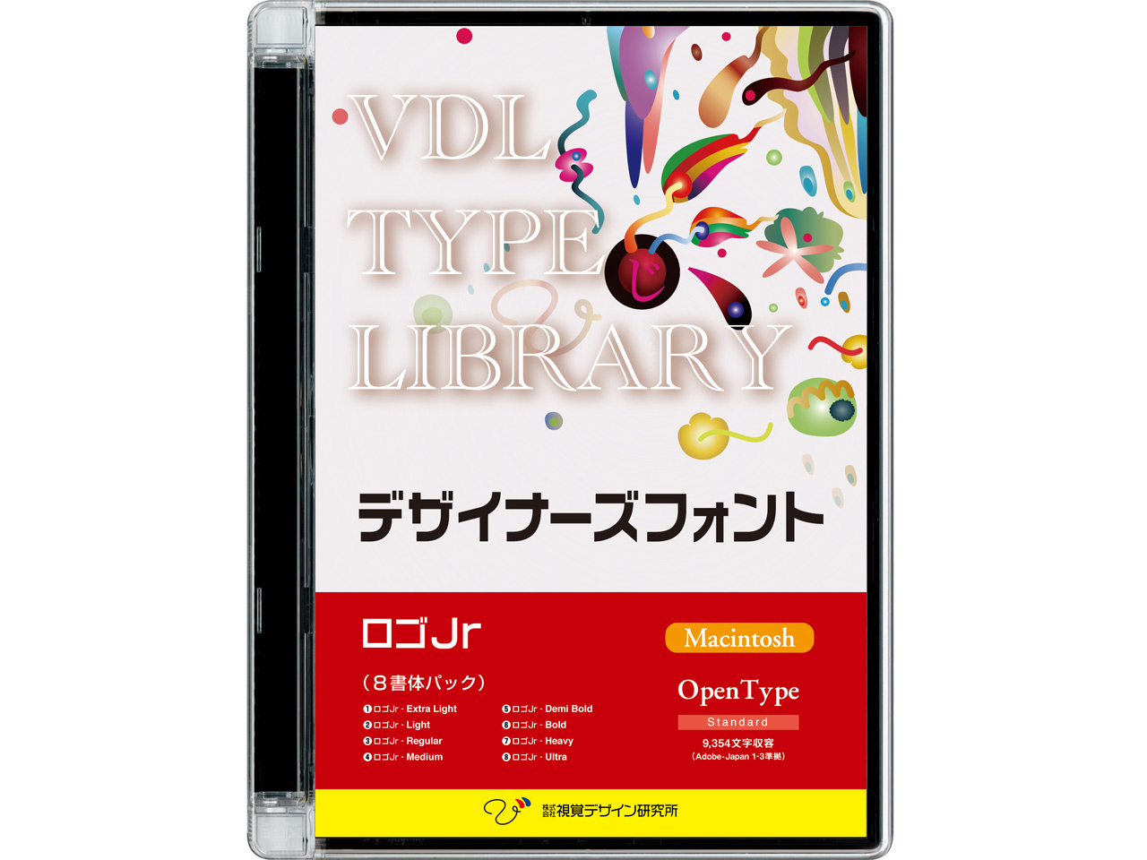 VDL TYPE LIBRARY �f�U�C�i�[�Y�t�H���g OpenType ���SJr Macintosh�� �̐��i�摜