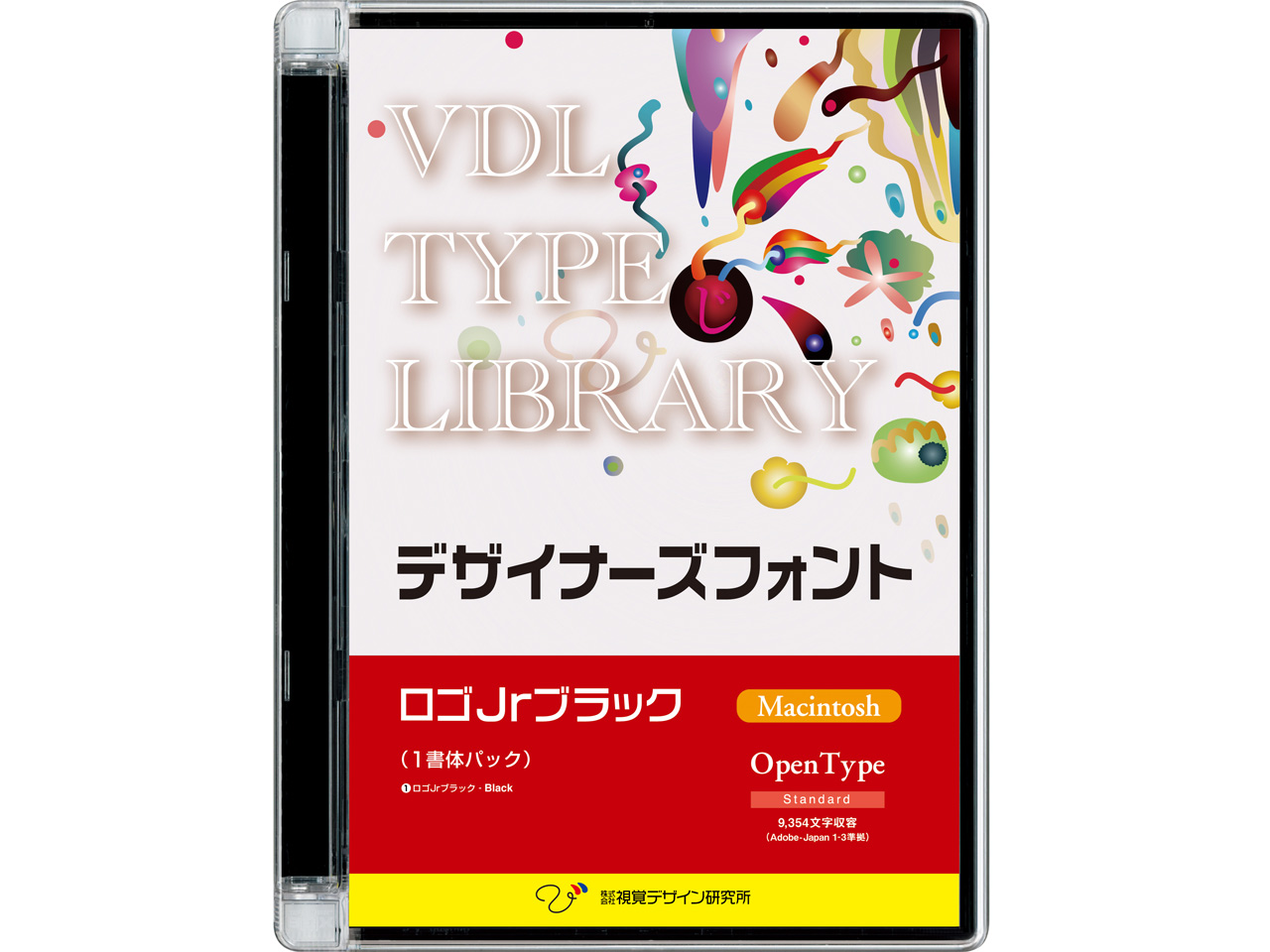 VDL TYPE LIBRARY �f�U�C�i�[�Y�t�H���g OpenType ���SJr�u���b�N Macintosh�� �̐��i�摜