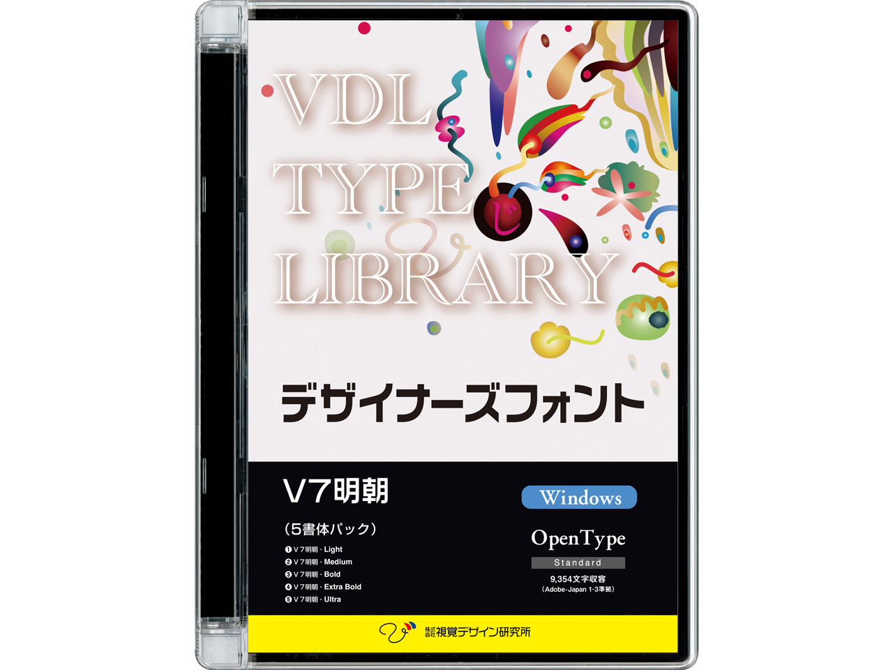 VDL TYPE LIBRARY �f�U�C�i�[�Y�t�H���g OpenType V7���� Windows�� �̐��i�摜