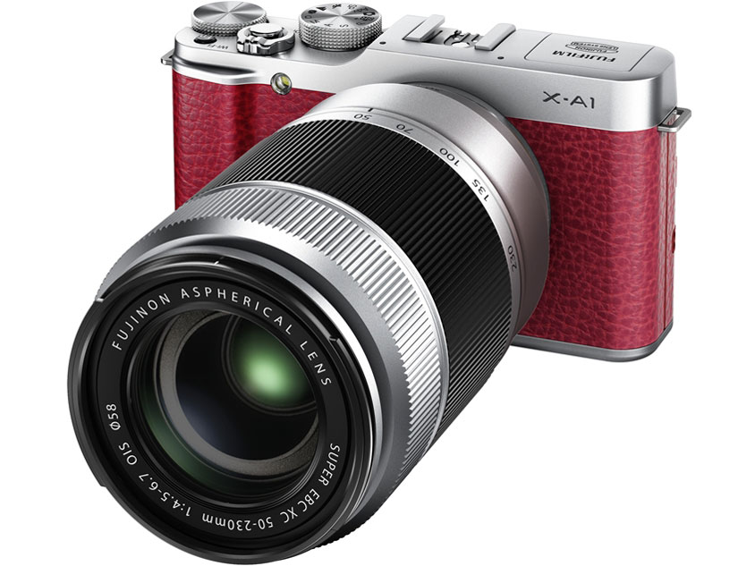Fujifilm X-A1 レッド ミラーレスカメラ ダブルレンズキット 富士フイルム FUJIFILM X-A1 ダブルズームレンズキット [レッド