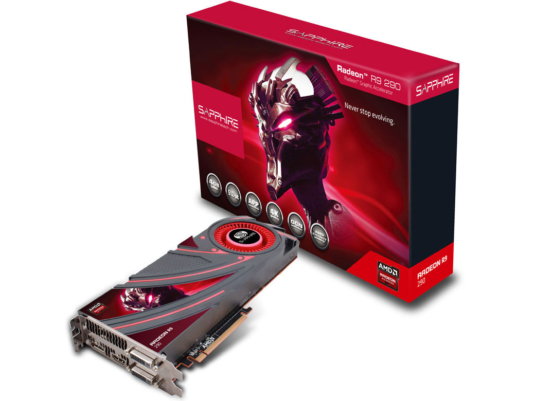 SAPPHIRE R9 290 4G GDDR5 PCI-E DUAL DVI-D/HDMI/DP [PCIExp 4GB] �̐��i�摜