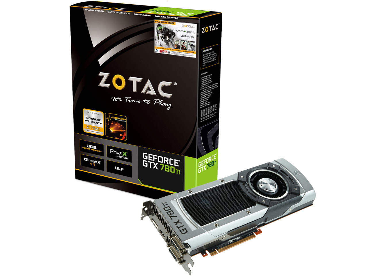 ZOTAC GeForce GTX 780 Ti ZT-70501-10P [PCIExp 3GB] �̐��i�摜