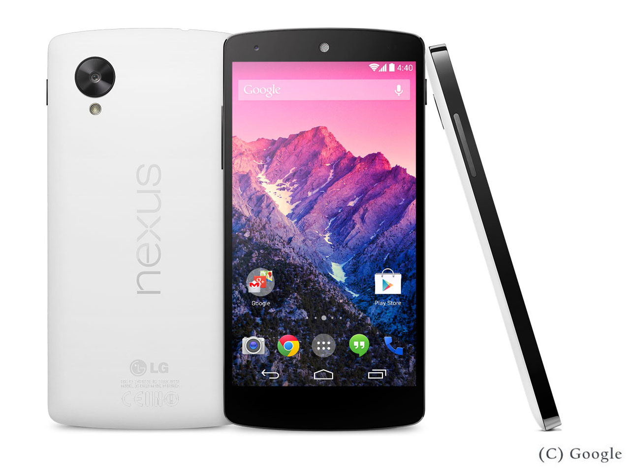 Nexus 5 LG-D821 32GB SIM�t���[ [�z���C�g] �̐��i�摜