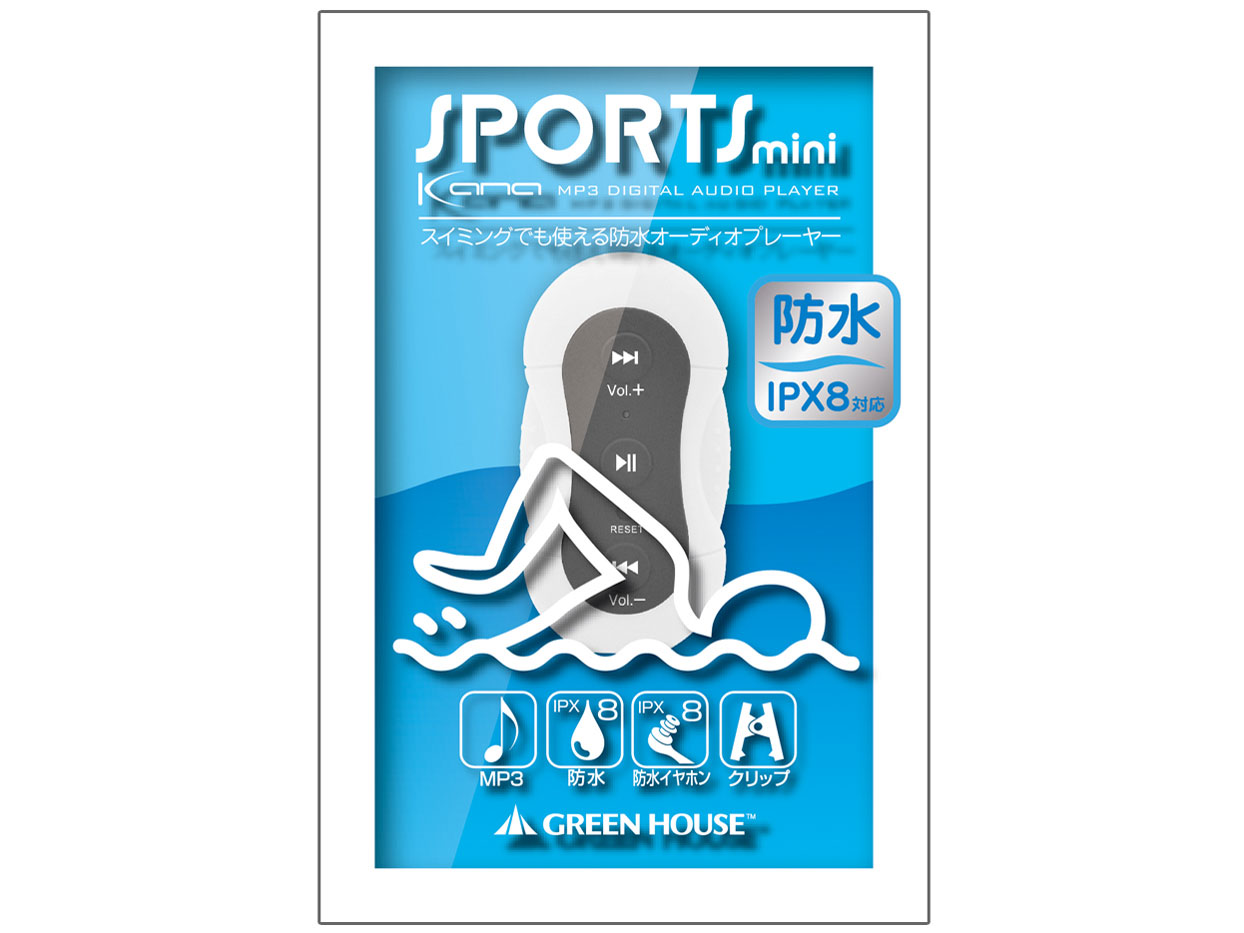 kana SPORTS mini GH-KANASPA4-WH [4GB �z���C�g]