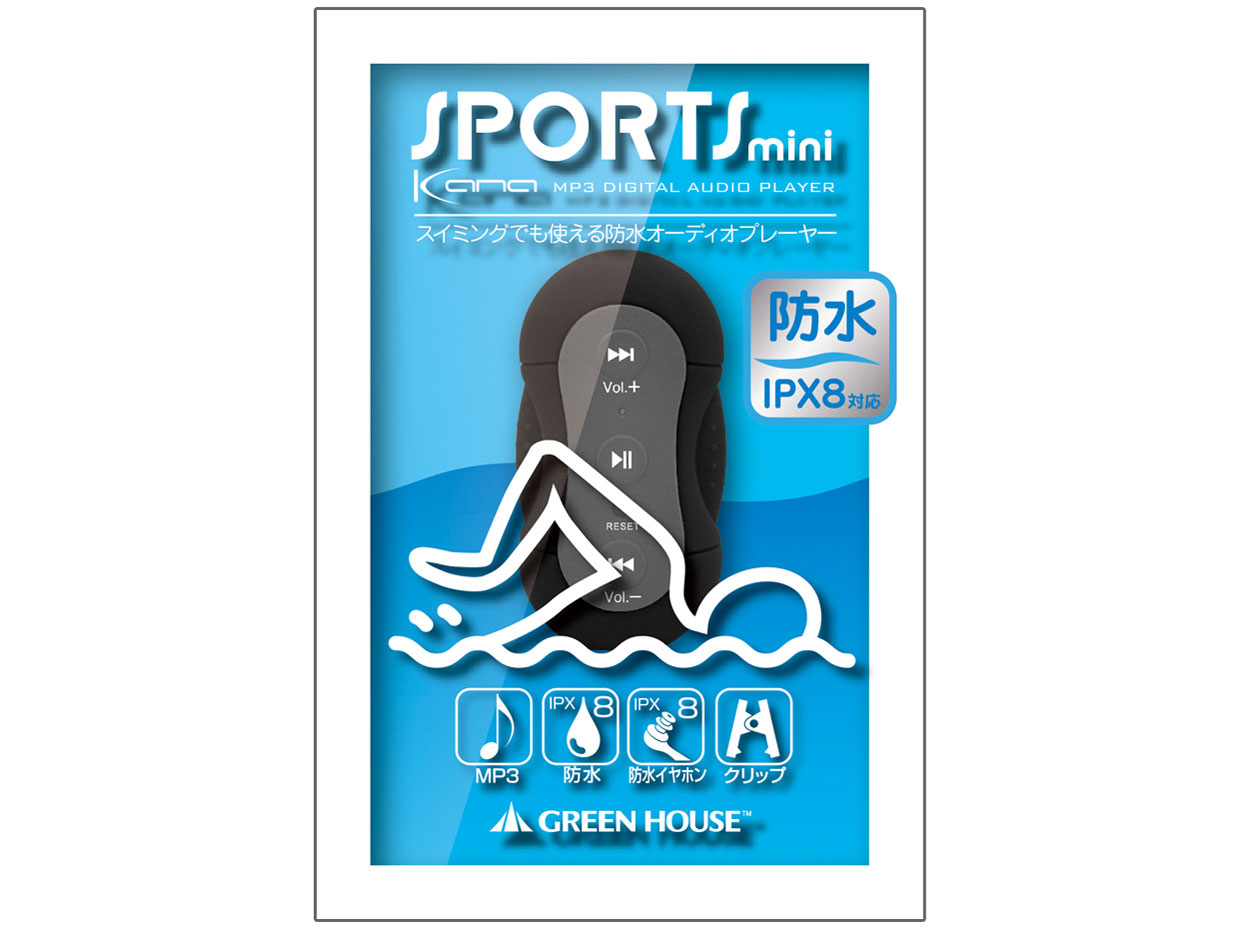 kana SPORTS mini GH-KANASPA4-BK [4GB �u���b�N]
