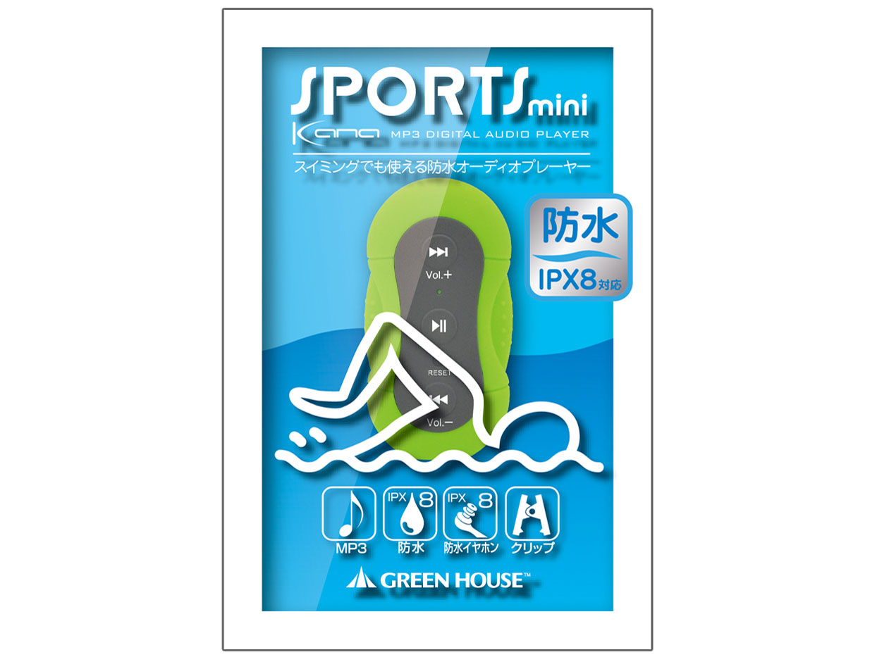 kana SPORTS mini GH-KANASPA4-GR [4GB �O���[��]
