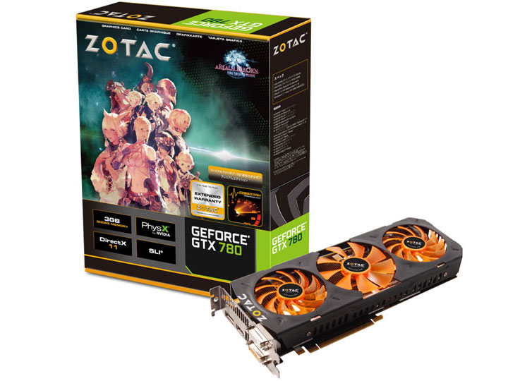 ZOTAC GeForce GTX 780 TRIPLE SILENCER FF14 ZTGTX780-3GD5FF14R03 [PCIExp 3GB] �̐��i�摜