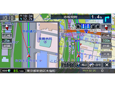 『ルート画面』 彩速ナビ MDV-X701 の製品画像