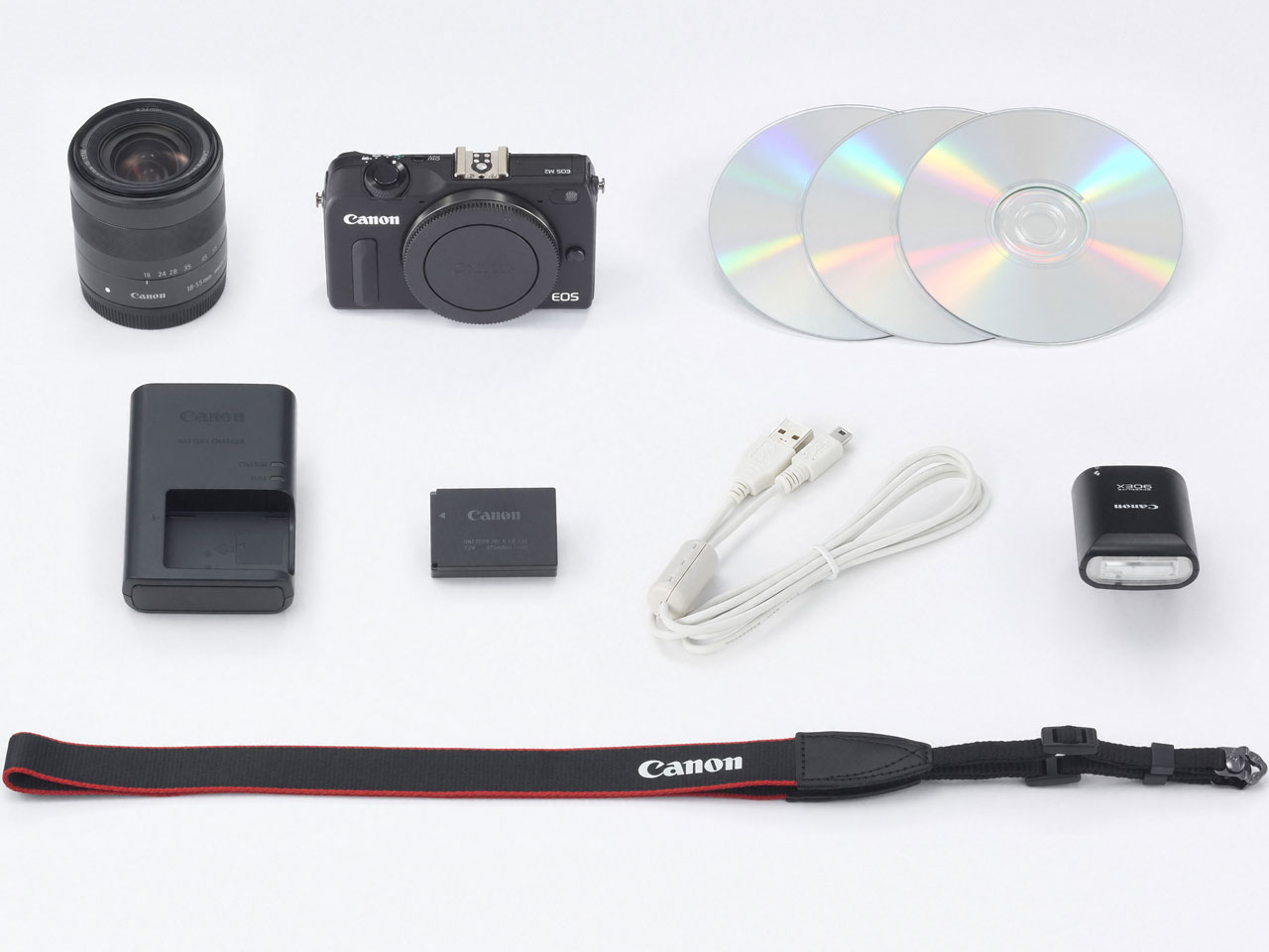 EOS M2 EF-M18-55 IS STM �����Y�L�b�g [�u���b�N]