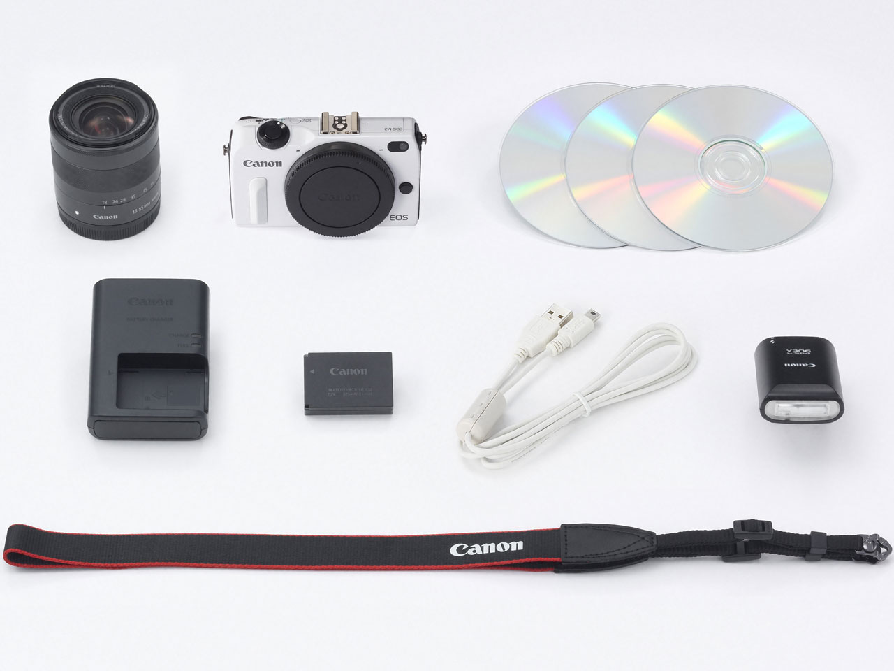 EOS M2 EF-M18-55 IS STM �����Y�L�b�g [�z���C�g]