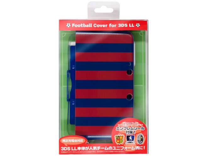 CYBER�E�t�b�g�{�[���J�o�[(3DS LL�p) CY-3DLFBC-BLWR [�u���[×���C�����b�h] �̐��i�摜