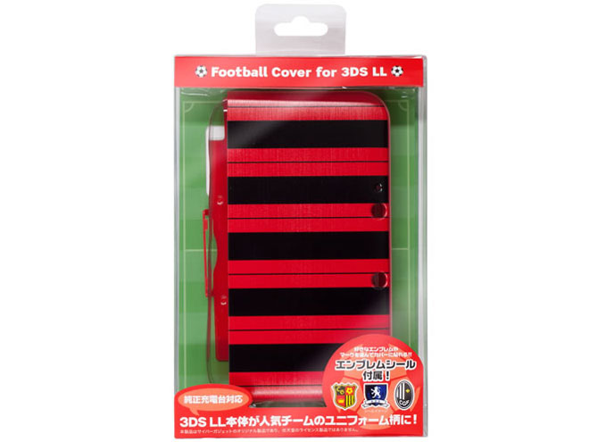 CYBER�E�t�b�g�{�[���J�o�[(3DS LL�p) CY-3DLFBC-BKRE [�u���b�N×���b�h] �̐��i�摜