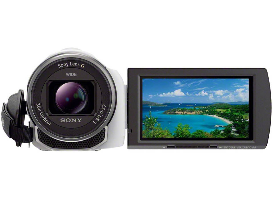 HDR-PJ540 (W) [�z���C�g]