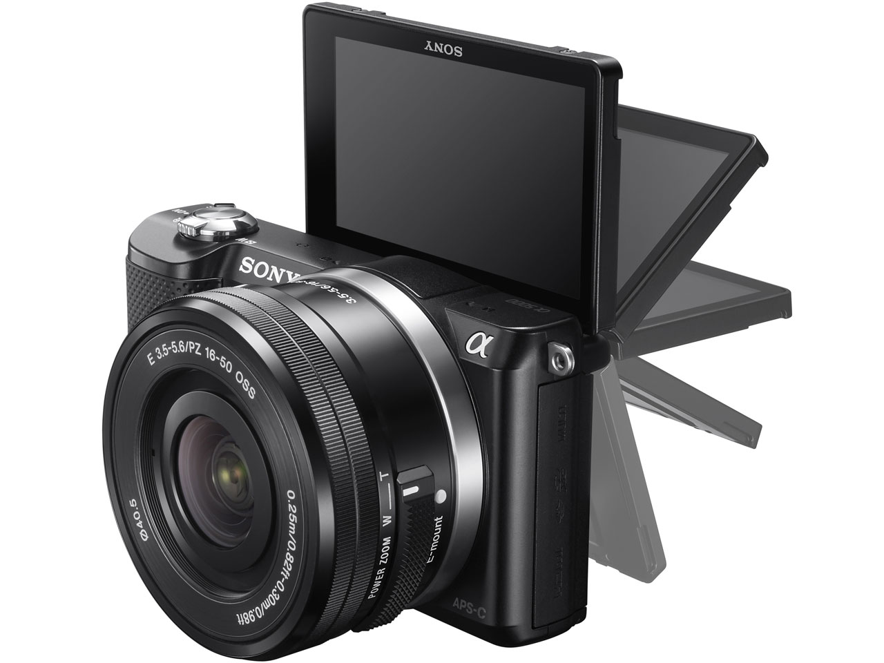 ��5000 ILCE-5000Y �_�u���Y�[�������Y�L�b�g [�u���b�N]