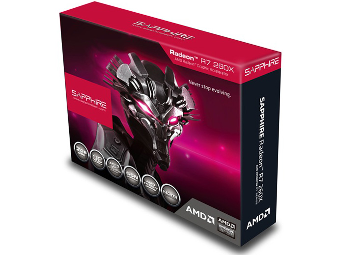 SAPPHIRE R7 260X 2GB GDDR5 OC [PCIExp 2GB]