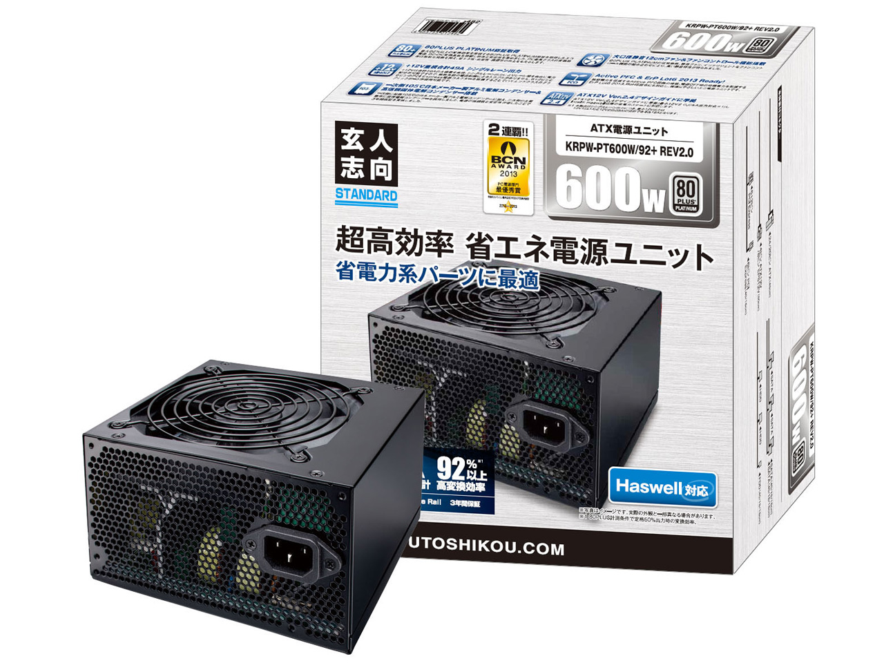 KRPW-PT600W/92+ REV2.0