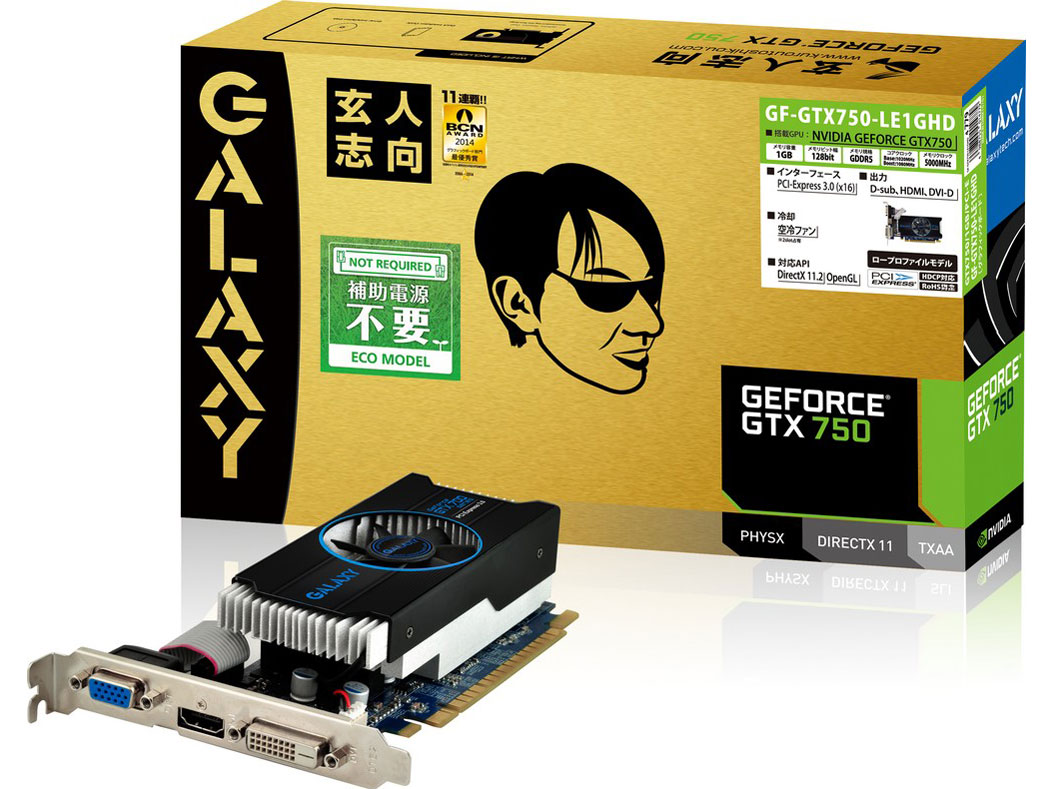 GF-GTX750-LE1GHD [PCIExp 1GB] �̐��i�摜