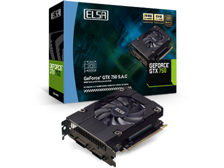 ELSA GeForce GTX 750 1GB S.A.C GD750-1GERX [PCIExp 1GB] �̐��i�摜