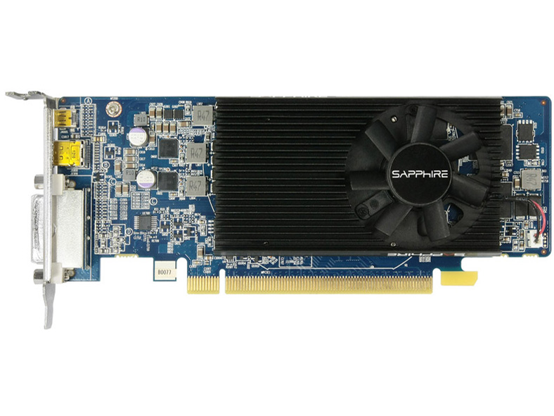 SAPPHIRE R7 250 1G GDDR5 PCI-E MICRO HDMI/DVI-I/MINI DP LP [PCIExp 1GB]