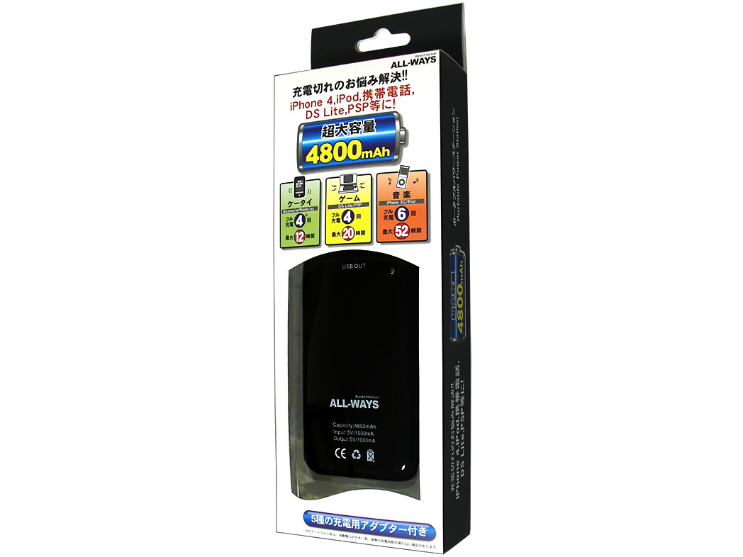 Portable Power Station PSB048-AW [�u���b�N]