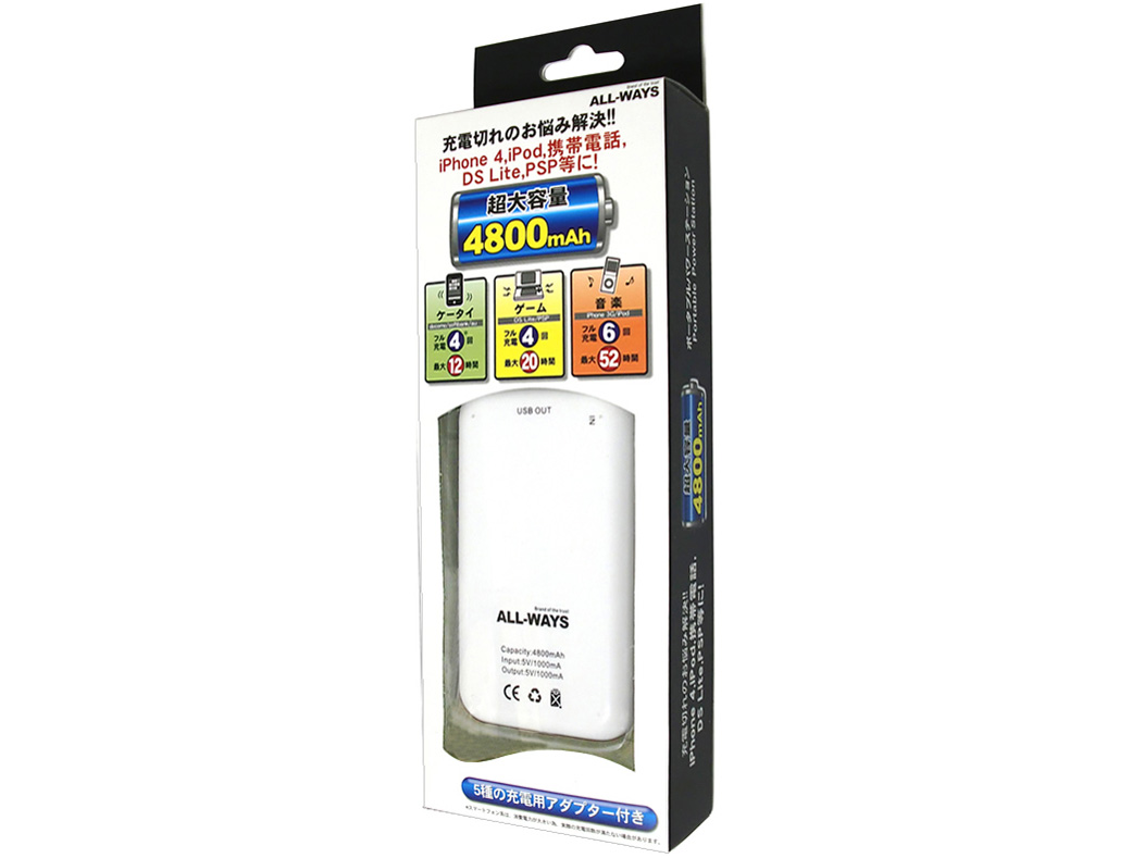 Portable Power Station PSW048-AW [�z���C�g]