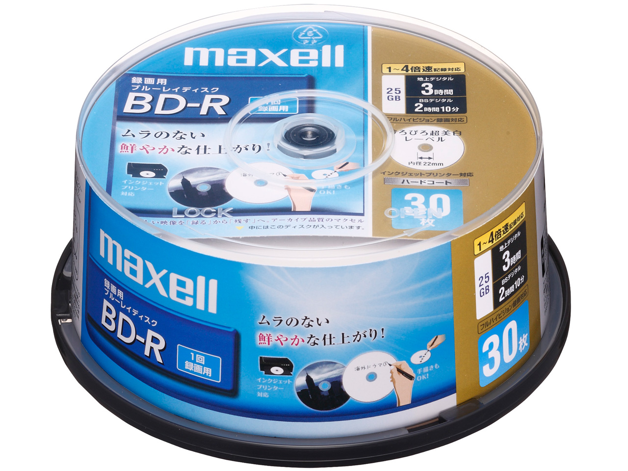 BR25VFWPB.30SP [BD-R 4�{�� 30���g] �̐��i�摜