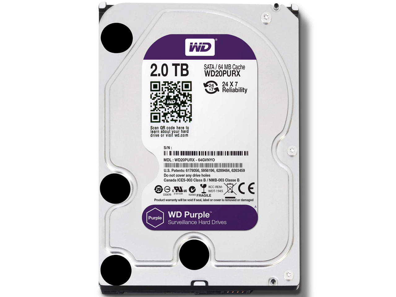 WD20PURX [2TB SATA600] �̐��i�摜