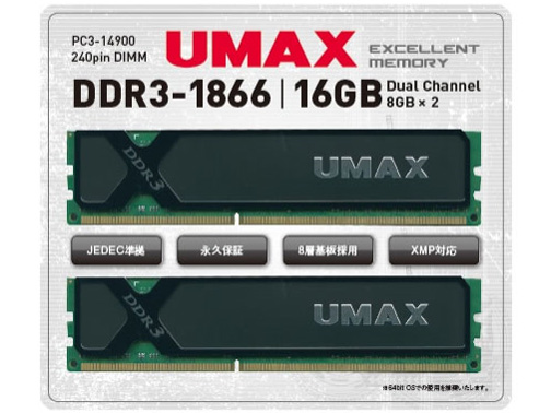 Cetus DCDDR3-1866-16GB [DDR3 PC3-14900 8GB 2���g] �̐��i�摜