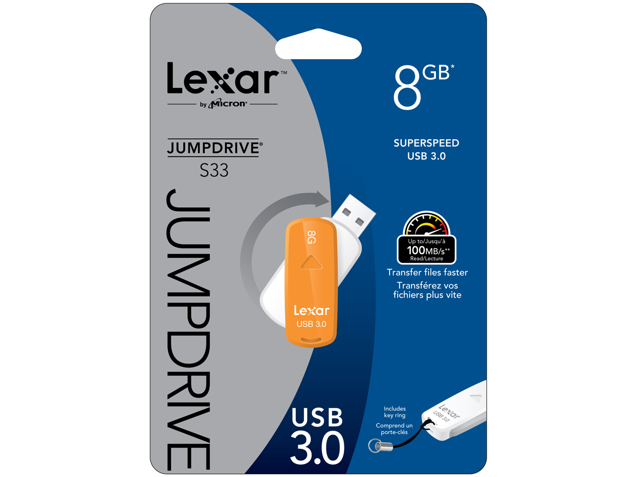 JumpDrive S33 USB 3.0 LJDS33-8GBABJP [8GB]