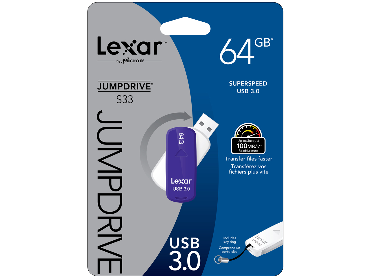 JumpDrive S33 USB 3.0 LJDS33-64GABJP [64GB]