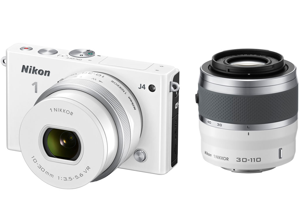 【美品】 Nikon1 J4 ダブルズームキット　ホワイト　バッテリー2個 ニコン Nikon1 J4 ダブルズームキット ホワイト | ミラーレス一眼