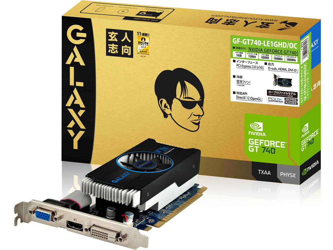 GF-GT740-LE1GHD/OC [PCIExp 1GB] �̐��i�摜